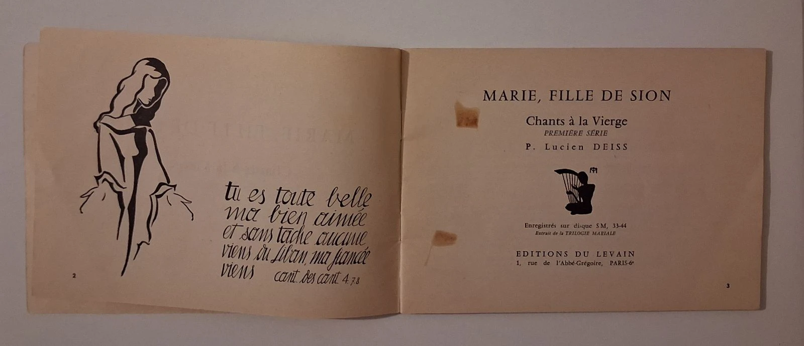 Quatro medalhas da Virgem e um livro de canções para a Virgem de 1957 – photo 5